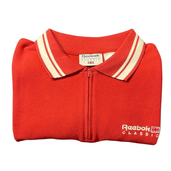 Reebok Classic Quarter-zip Polo - Burgundy - Picture 4 of 9